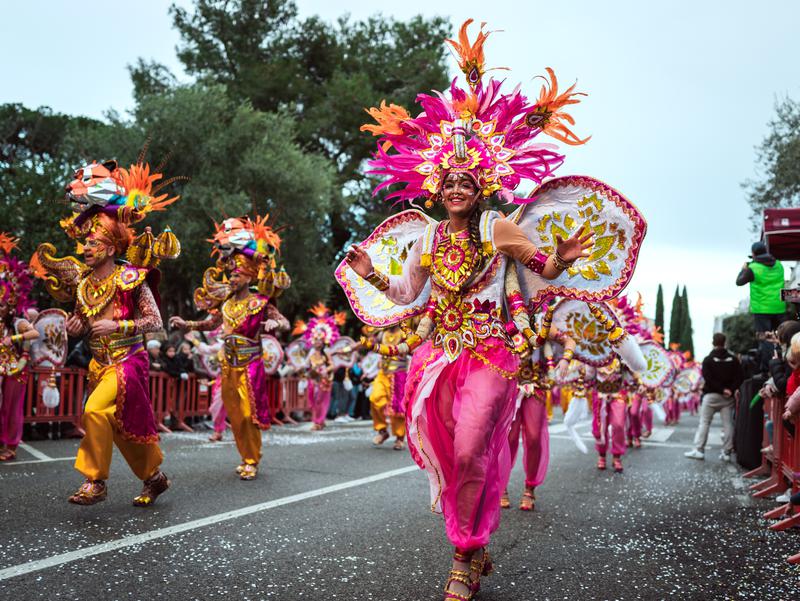 A 2025 Carnival parade in Lloret de Mar
