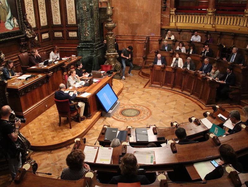 Barcelona city council plenary session on October 28, 2022