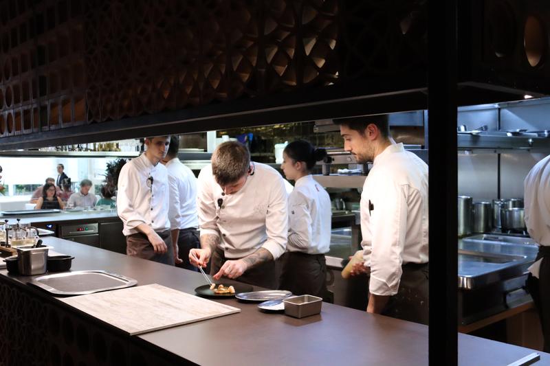 Restaurant Disfrutar chefs preparing a meal hours before the ceremony of the 'The World 50 best restaurants' on June 20, 2023