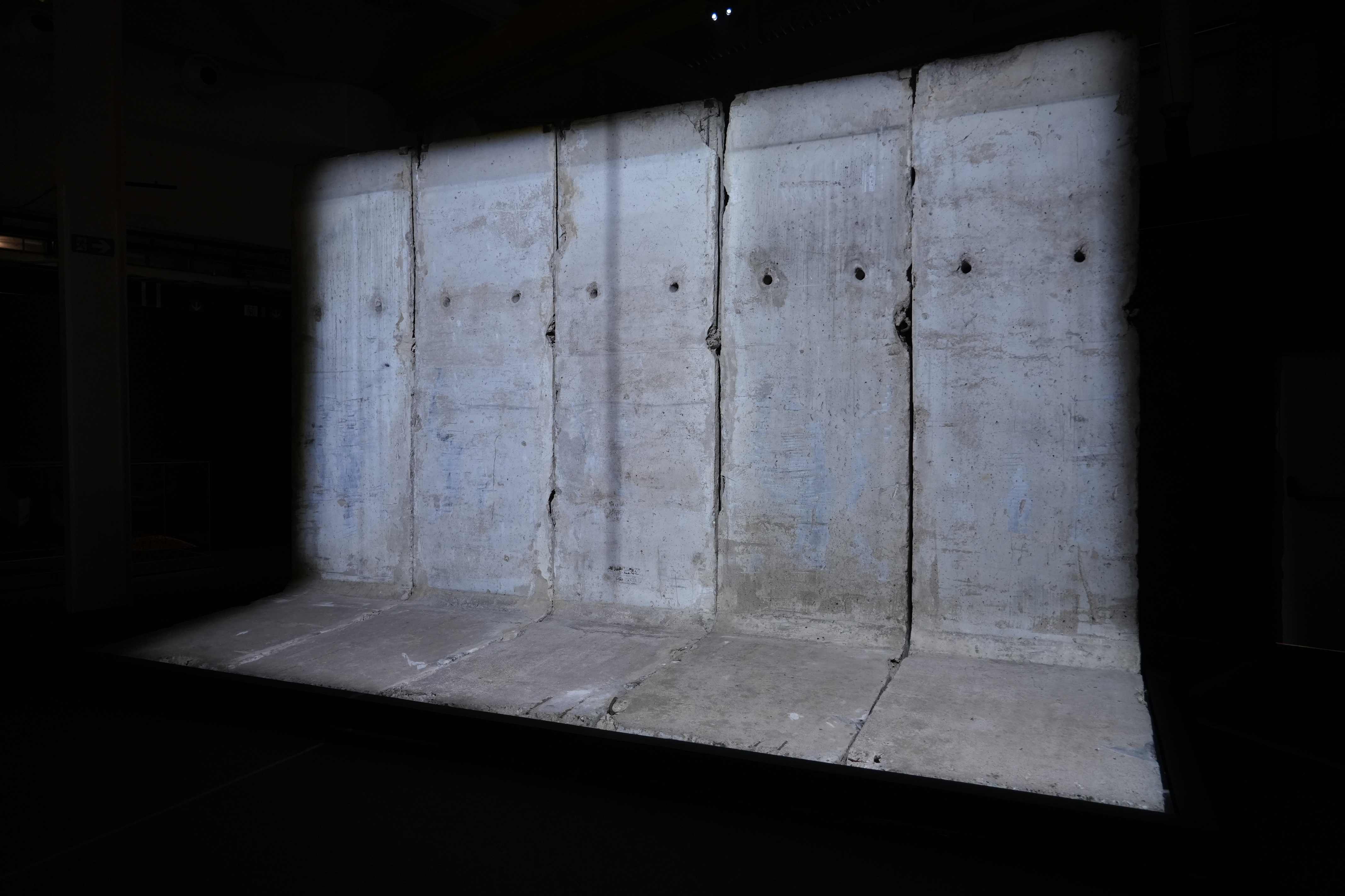 Original sections of the Berlin Wall exhibited in Barcelona