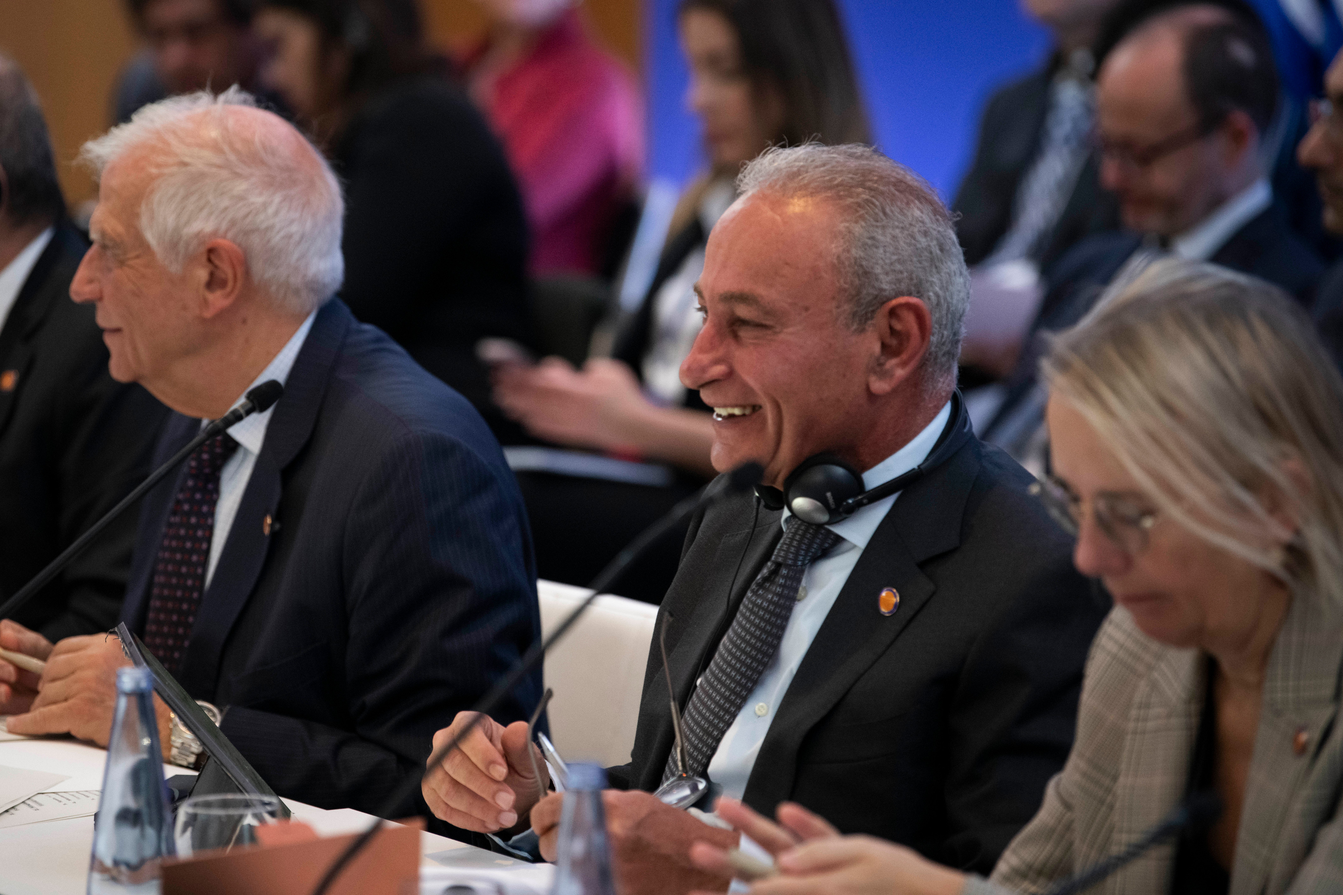 The secretary general of the UfM, Nasser Kamel, and the High Representative of Foreign Affairs of the European Union, Josep Borrell