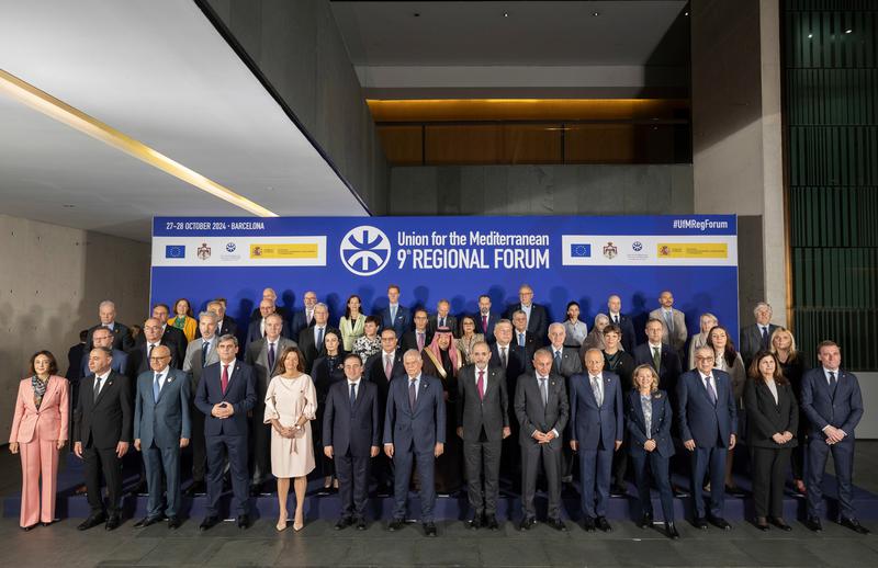 Representation of the countries that are part of the Union for the Mediterranean on a meeting in Barcelona on Monday October 28, 2024