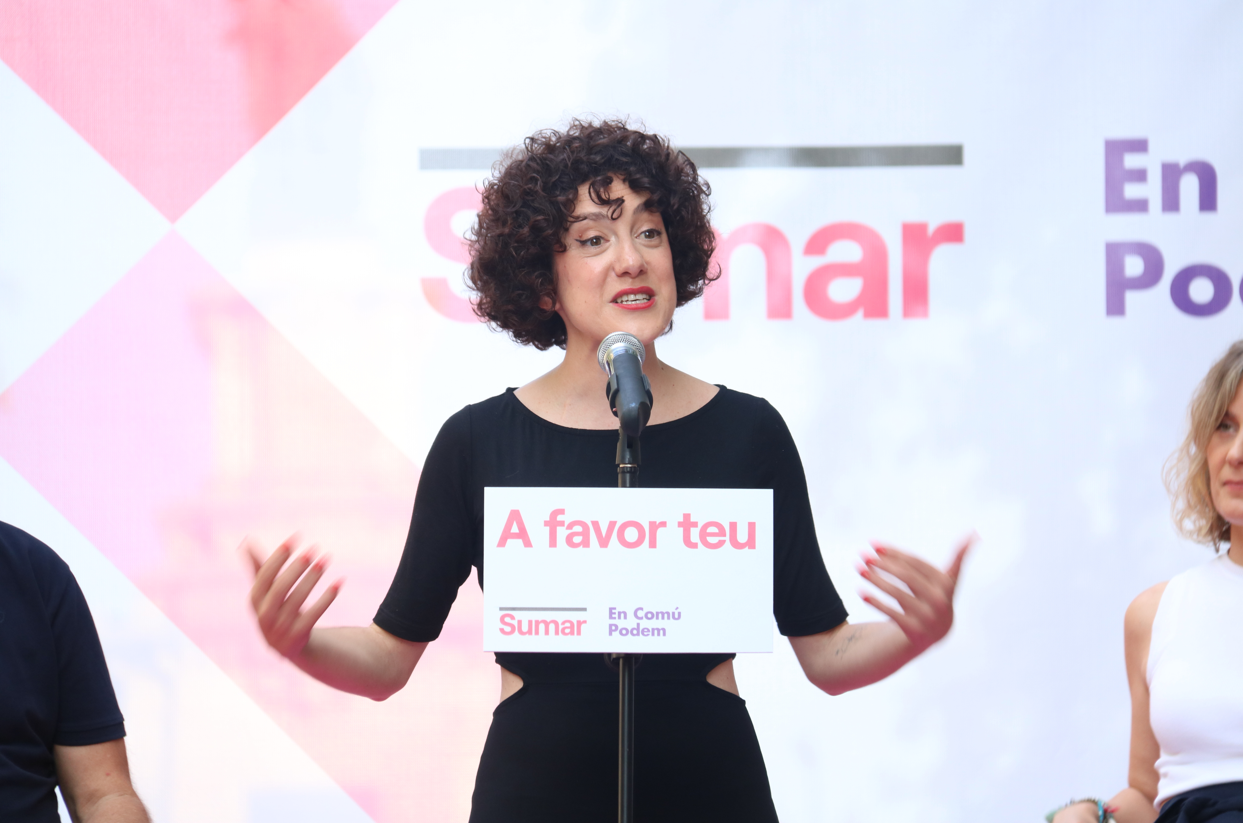 Aina Vidal, Barcelona's Sumar-En Comú Podem candidate for the July 23 Spanish election on July 6, 2023