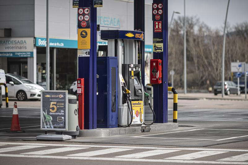 A gas station in Catalonia