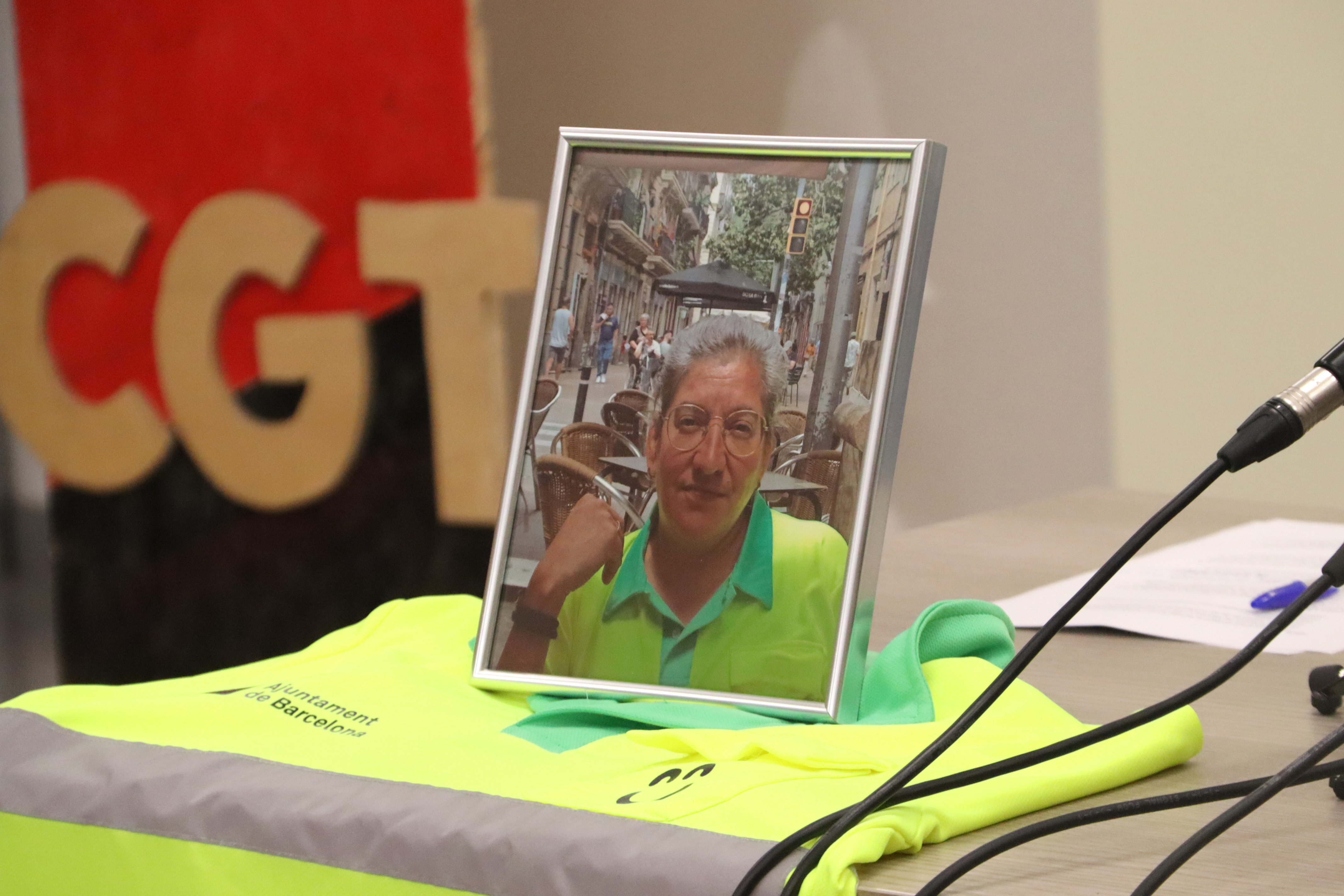 A photo of Montse Aguilar, a Barcelona cleaner who passed away amid a heatwave in June 2025