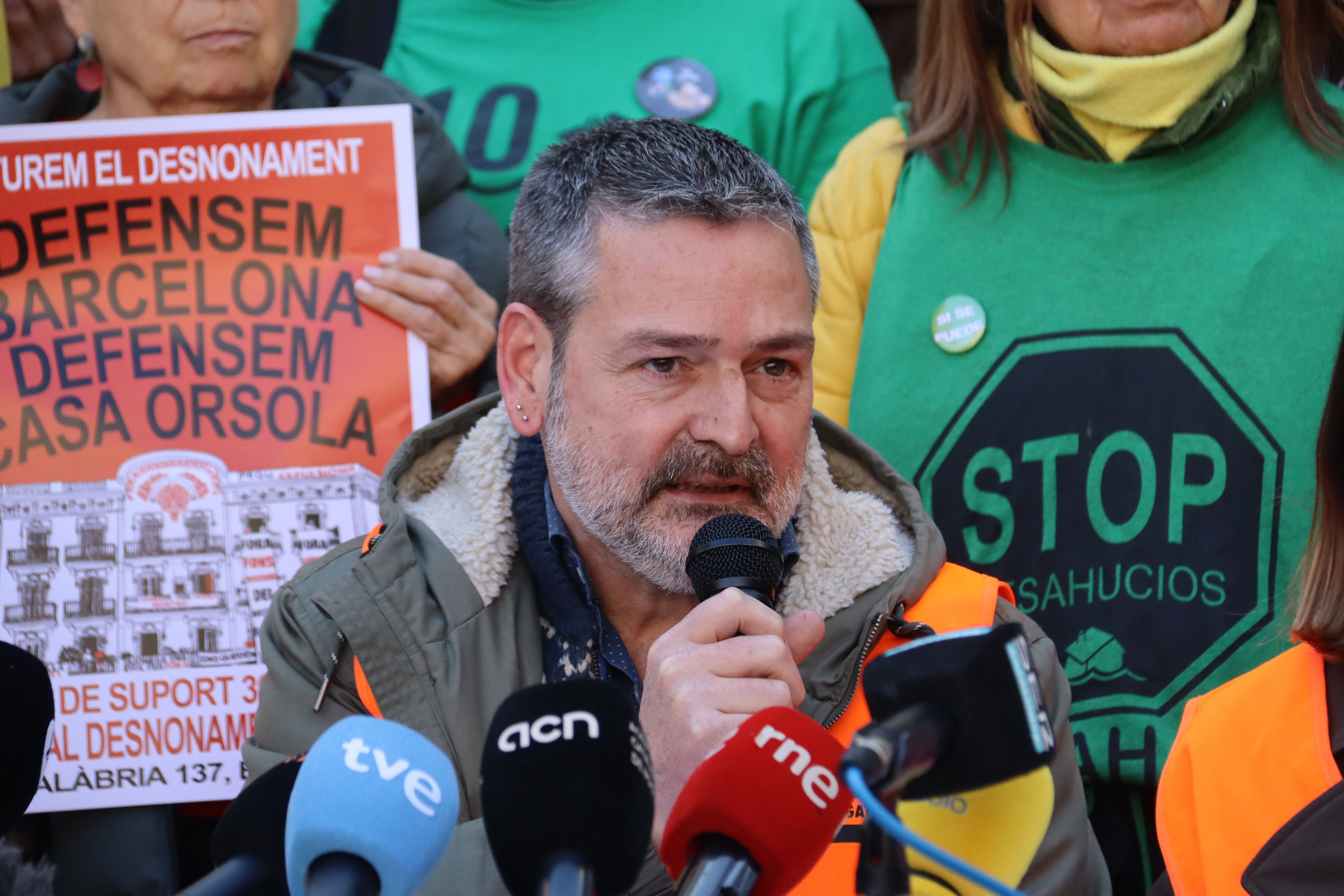 Josep, the neighbor of Casa Orsola expected to be evicted on January 31