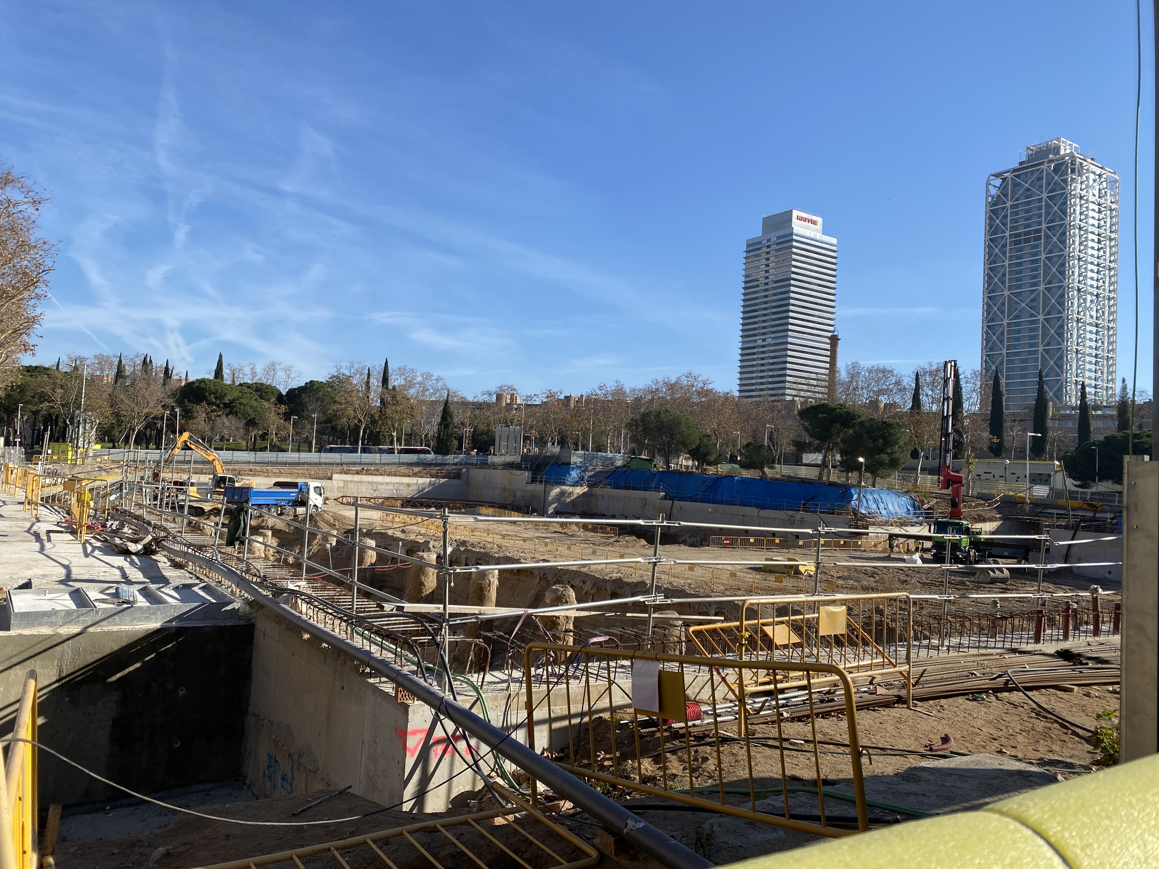 Ongoing construction of the Fish market