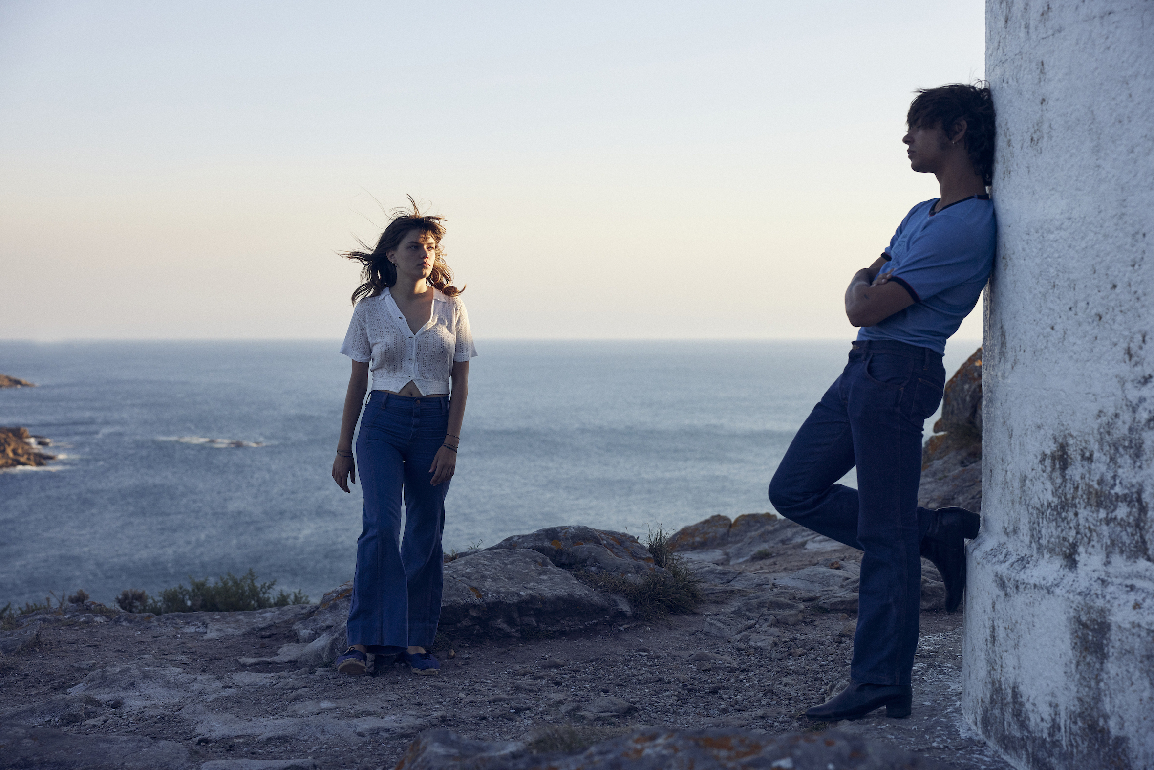 The two protagonists of Carla Simón's new film, 'Romería'.