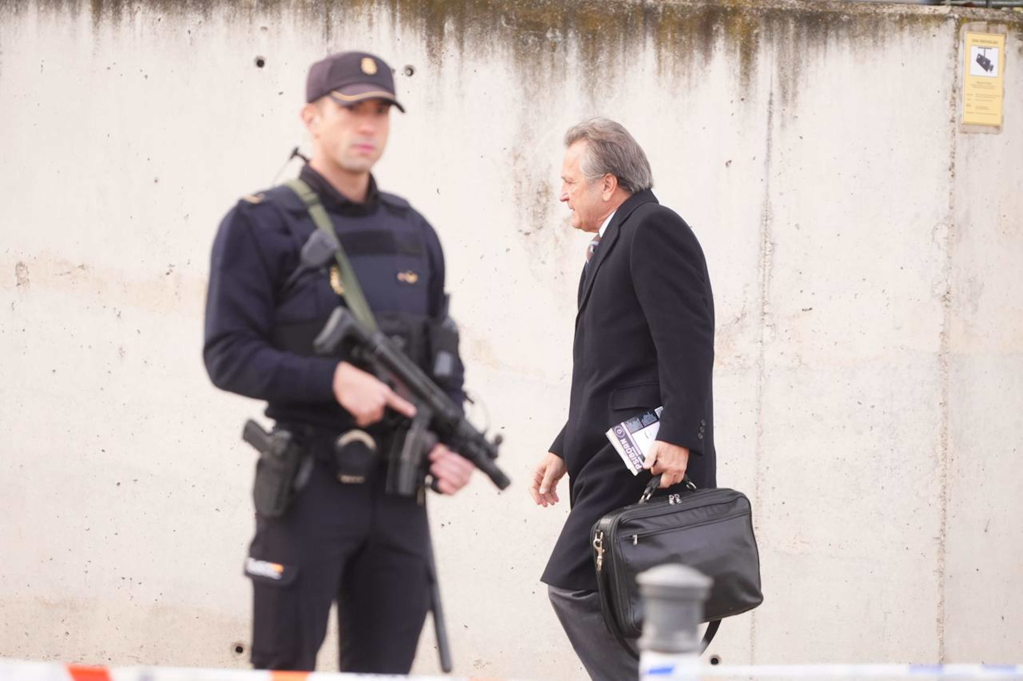 Josep Pujol arrives at Spain's National Court
