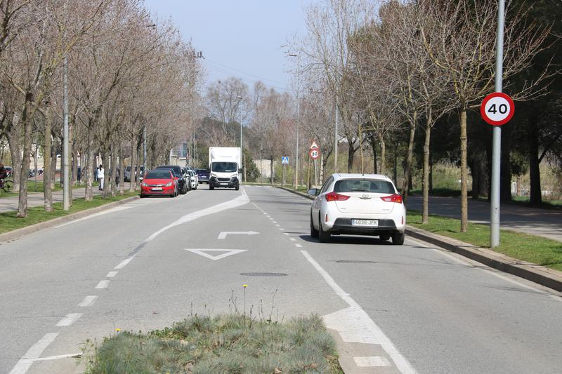 Cars circulating in a Low Emissions Zone (ZBE) in Sant Cugat del Vallès