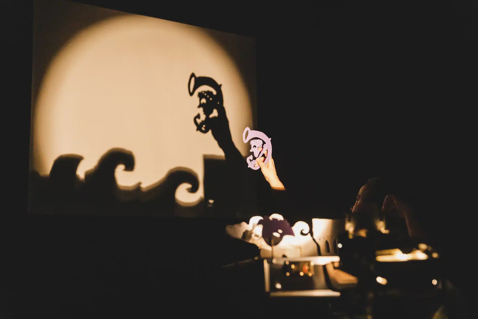 Shadow puppet show