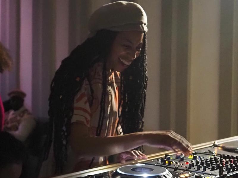 DJ La Ká, performing at the Juneteenth celebration in Barcelona