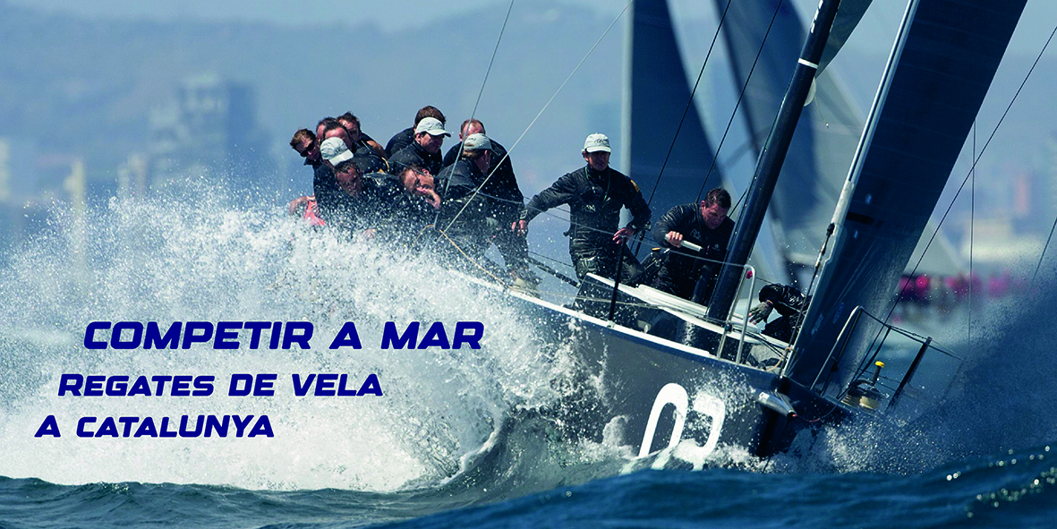 Poster for the 'Competir a Mar' sailing championship in Barcelona
