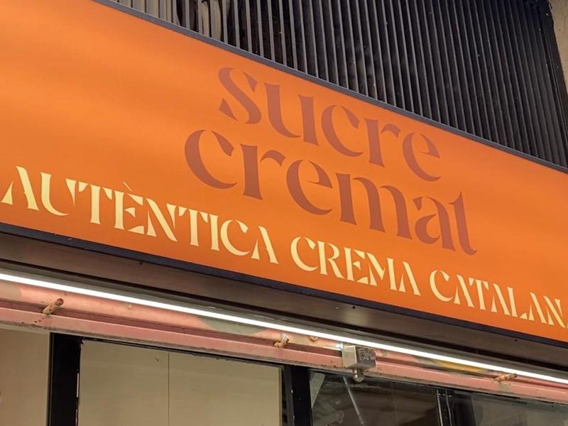 'Sucre Crema' shop in Barcelona's Born neighborhood