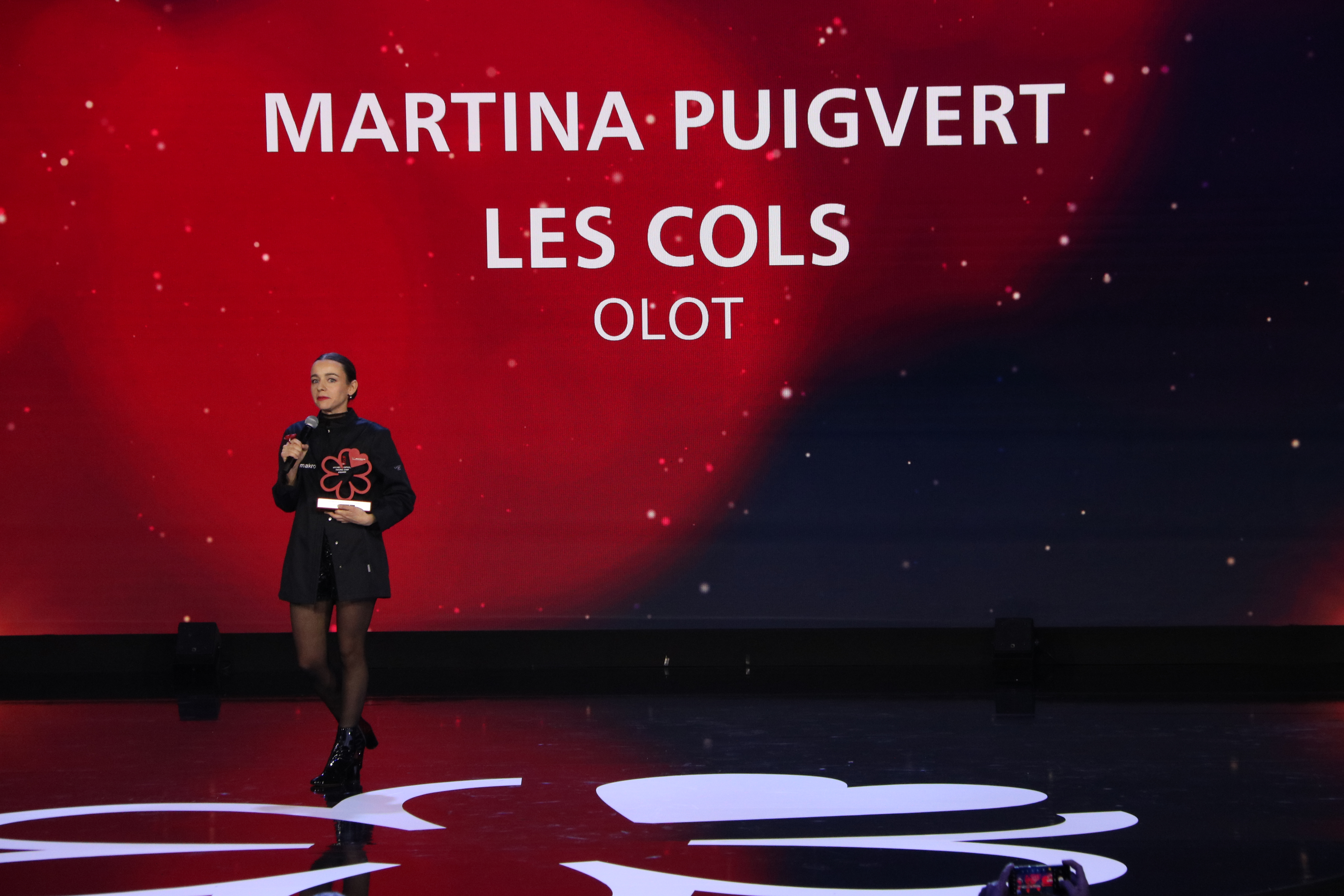 Martina Puigvert from Les Cols in Olot, winner of the best young chef at the Michelin gala in Barcelona