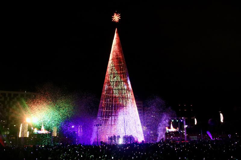 Badalona's giant Christmas tree