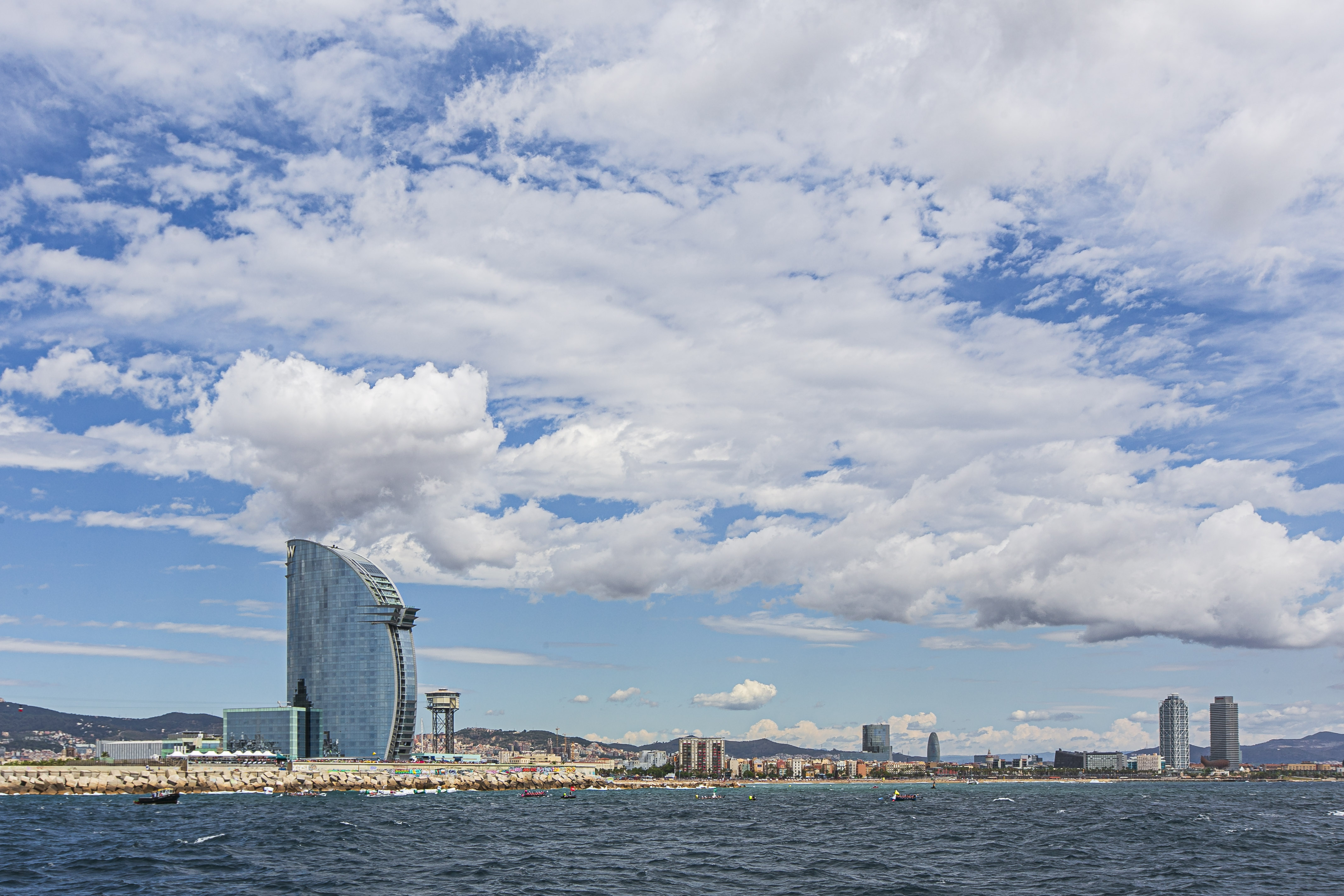 Panoramic view of the city of Barcelona