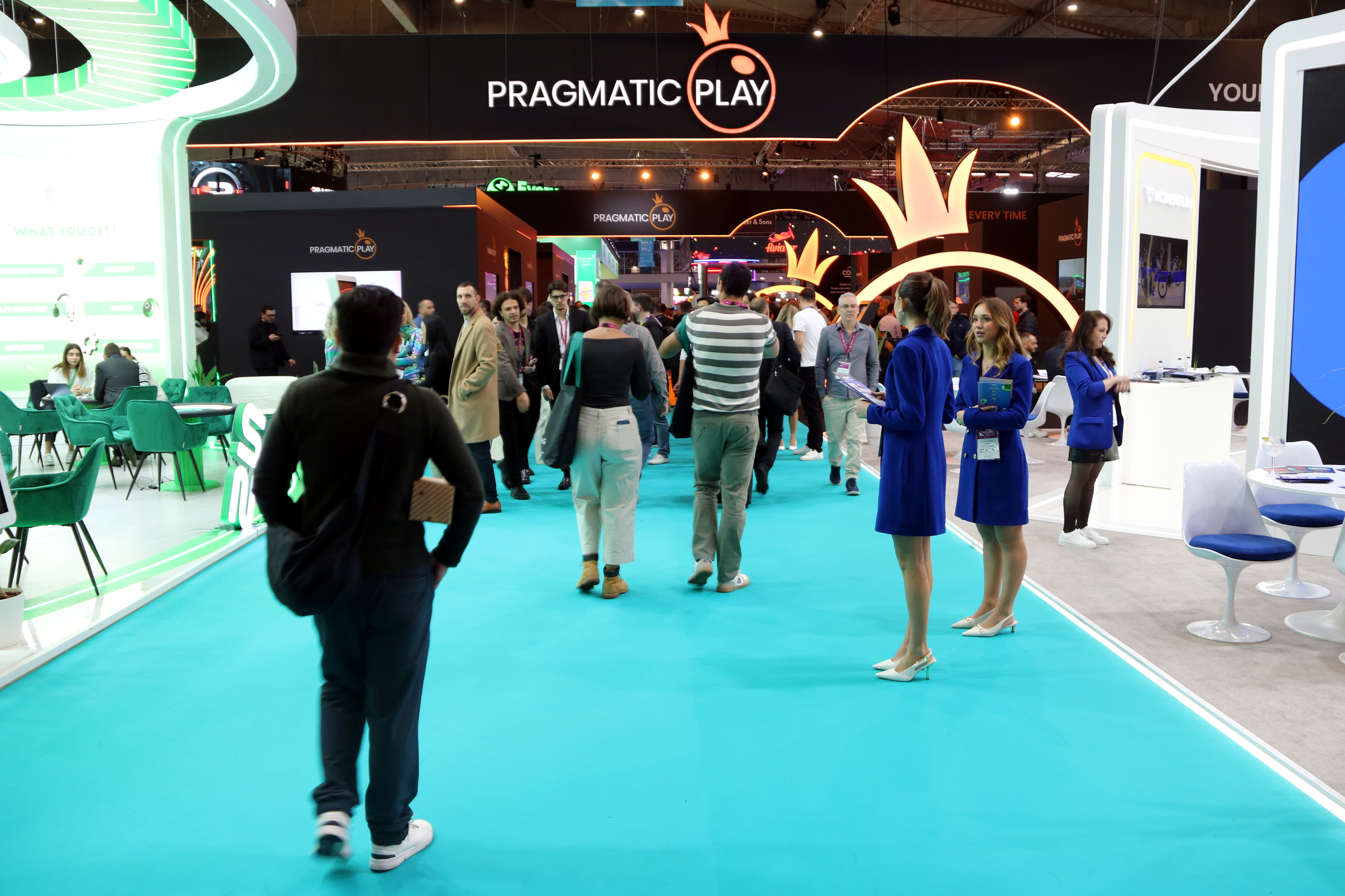 ICE gaming fair attendees in the 2025 edition held at the Fira de Gran Via exhibition hall on January 20, 2025