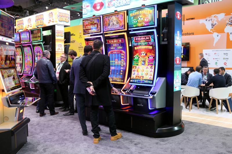 One of the ICE gaming fair stands in the 2025 edition in the Fira de Gran Via exhibition hall on January 20, 2025