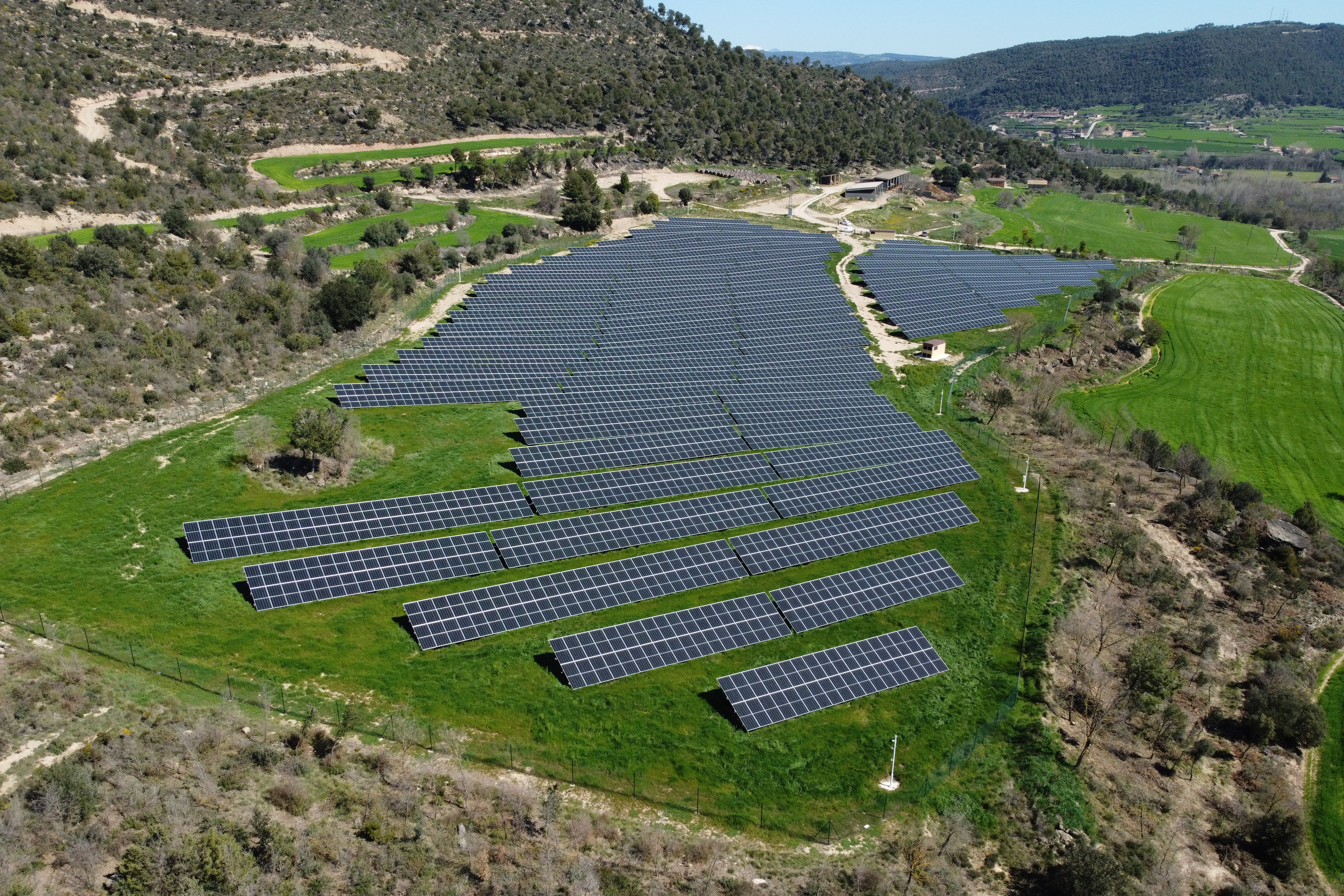 Som Energia's photovoltaic plant in Bages