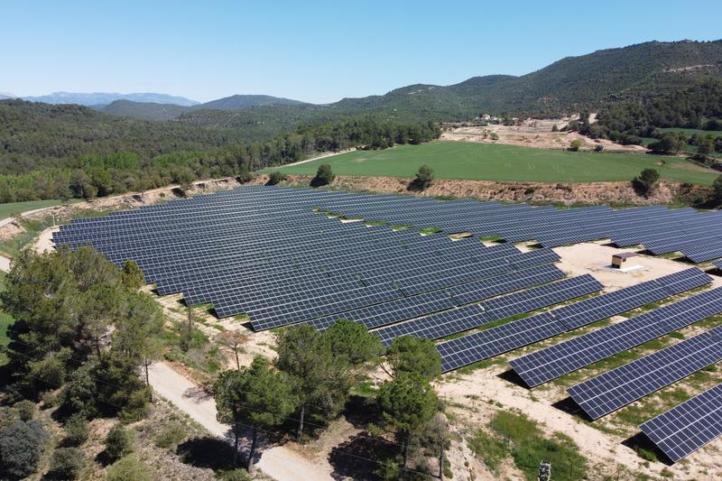 Som Energia's solar photovoltaic plant in the Bages region