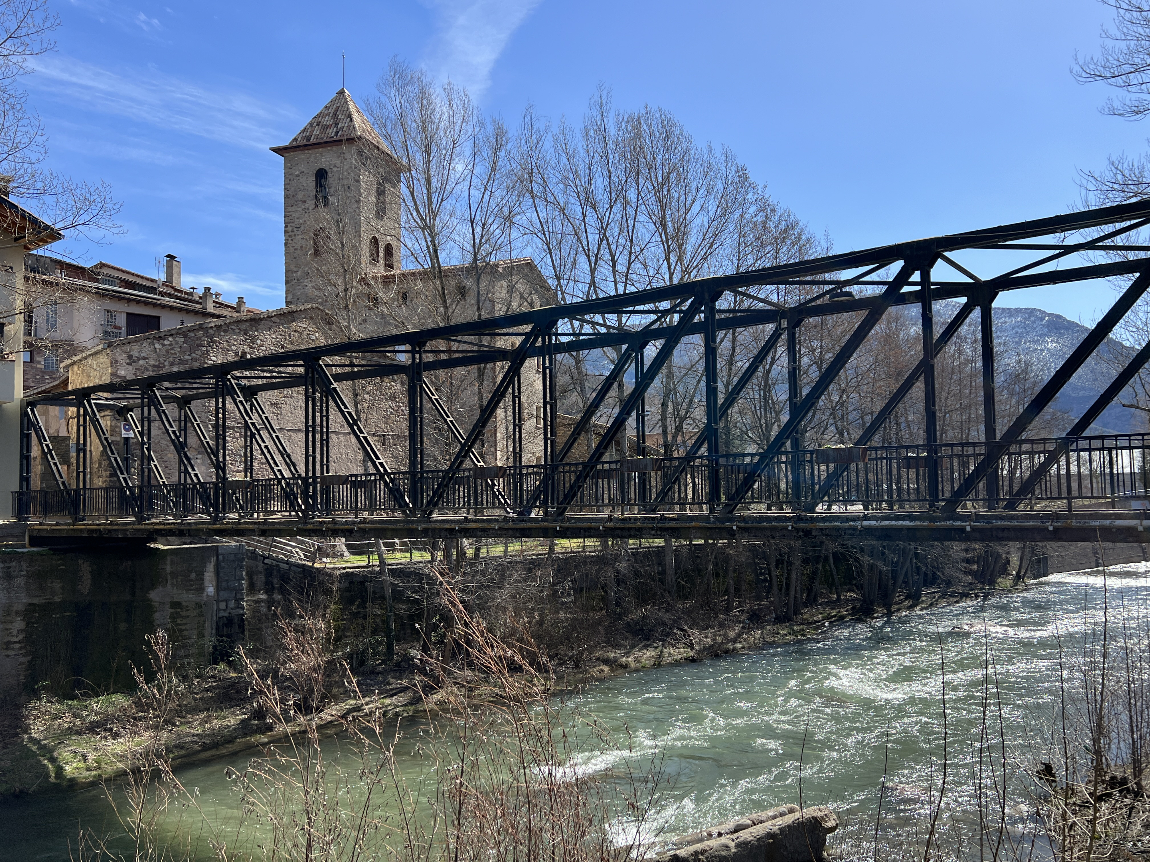 River Noguera Ribagorçana at Pont de Suert, in the Pyrenees.