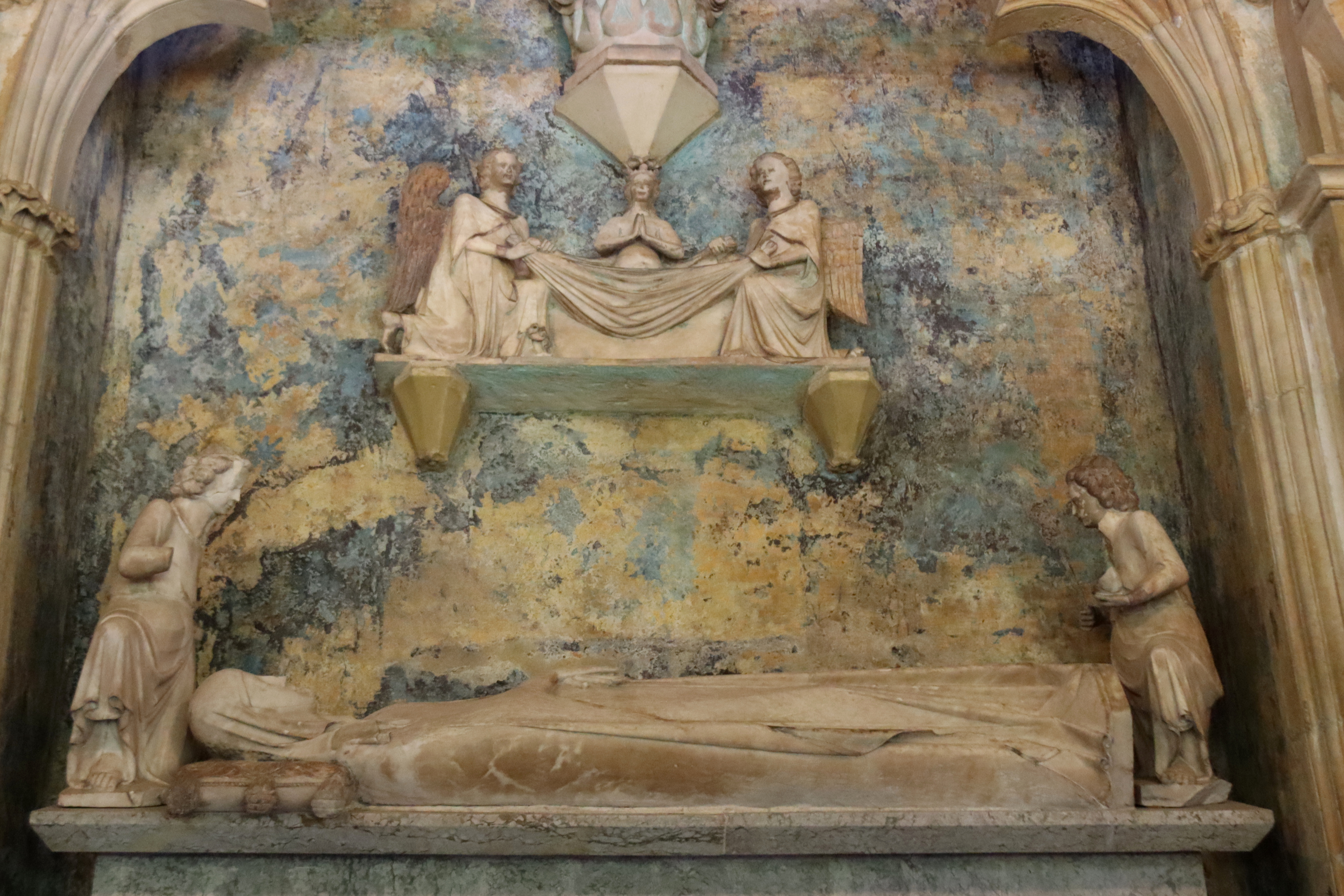 The tomb of Queen Elisenda of Montcada, at the Monastery of Pedralbes