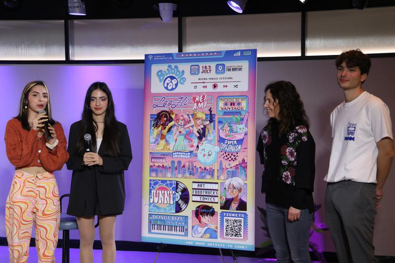 Presentation of the poster of the new Asian music festival in Barcelona, BubblePop