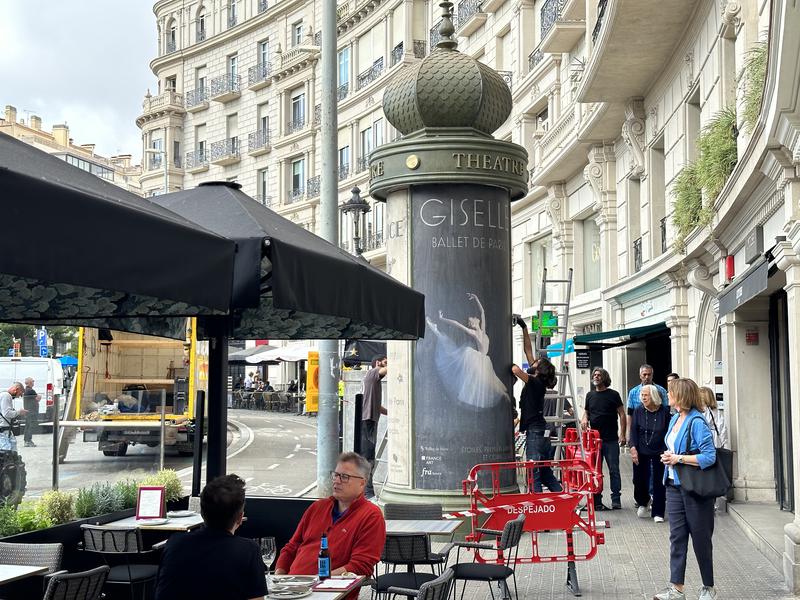 The Crown set in Barcelona's Plaça Francesc Macià square