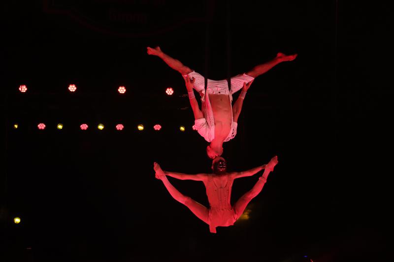 Circus performers during the 2023 International Circus Festival in Girona