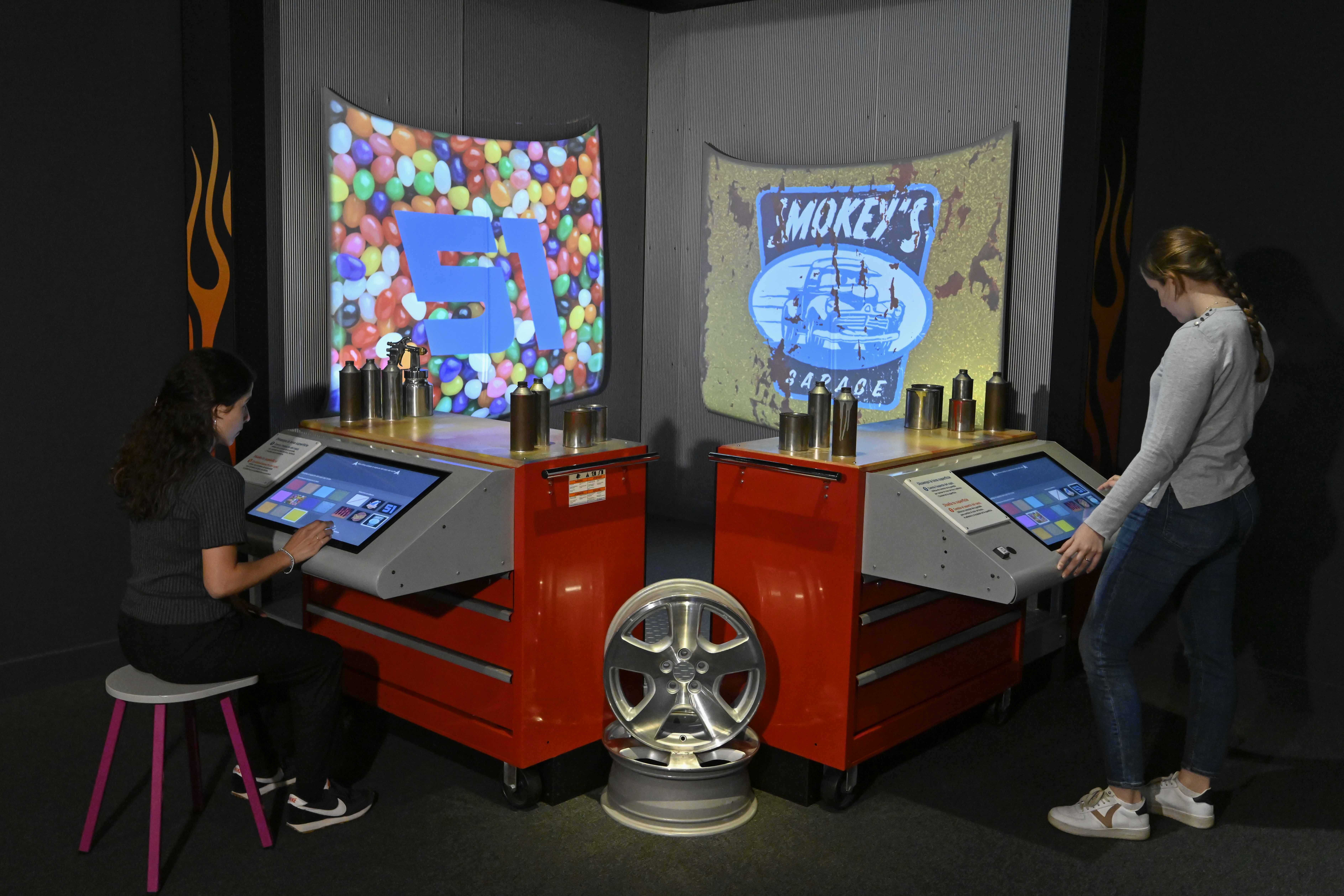 Activity at 'The Science Behind Pixar' exhibition