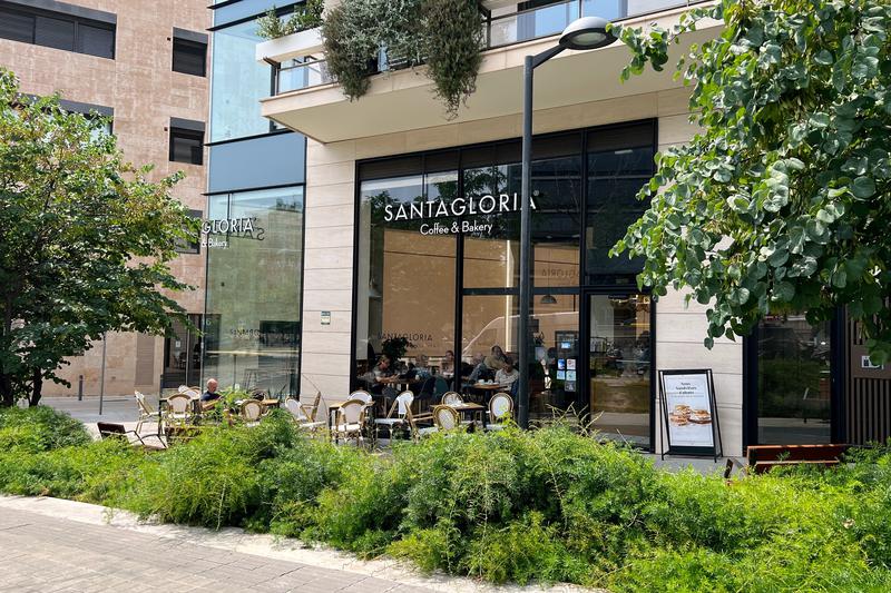 A site of Santagloria Coffee & Bakery, one of the many franchised bakeries across Barcelona