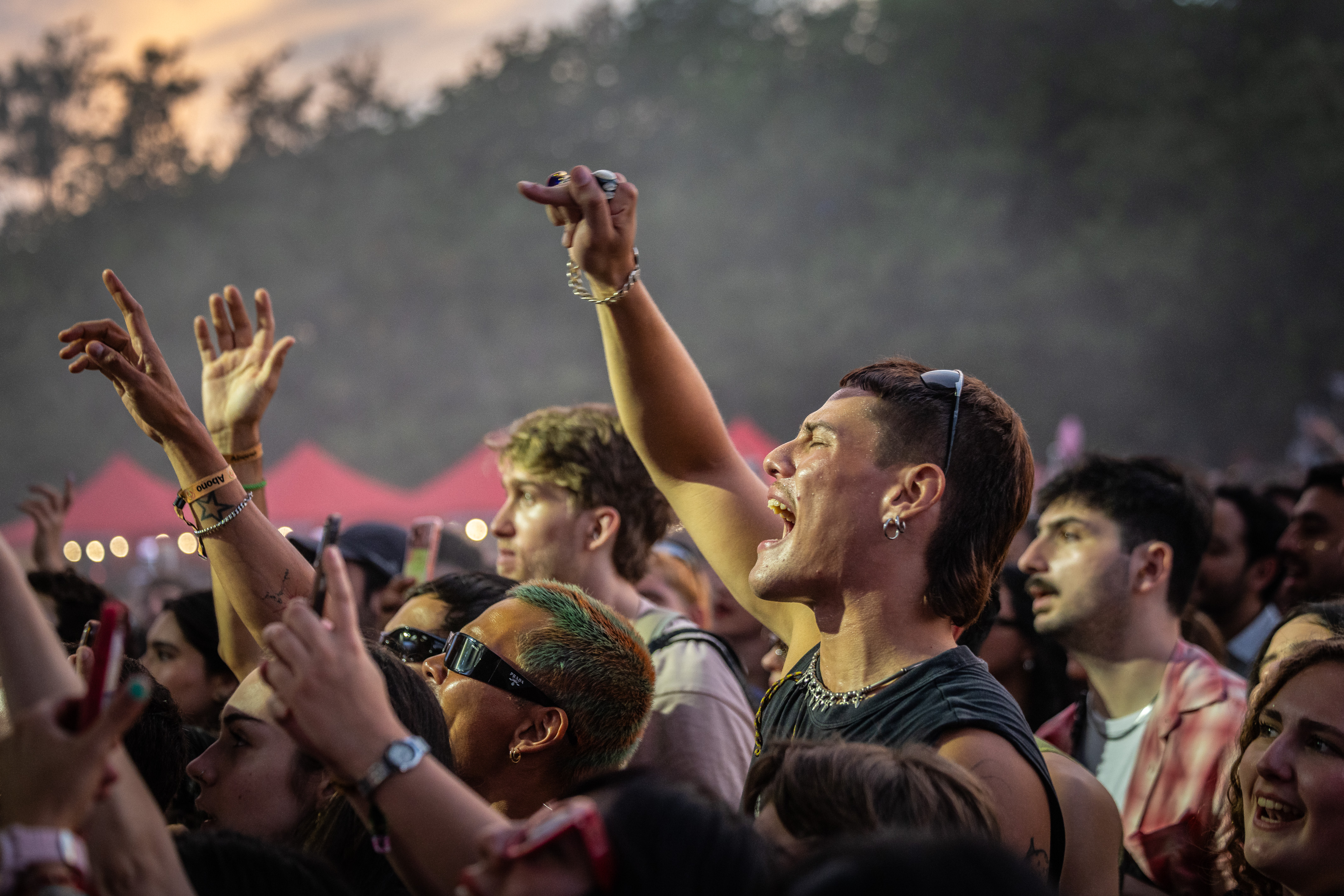 The crowd during Rusowsky at Primavera Sound