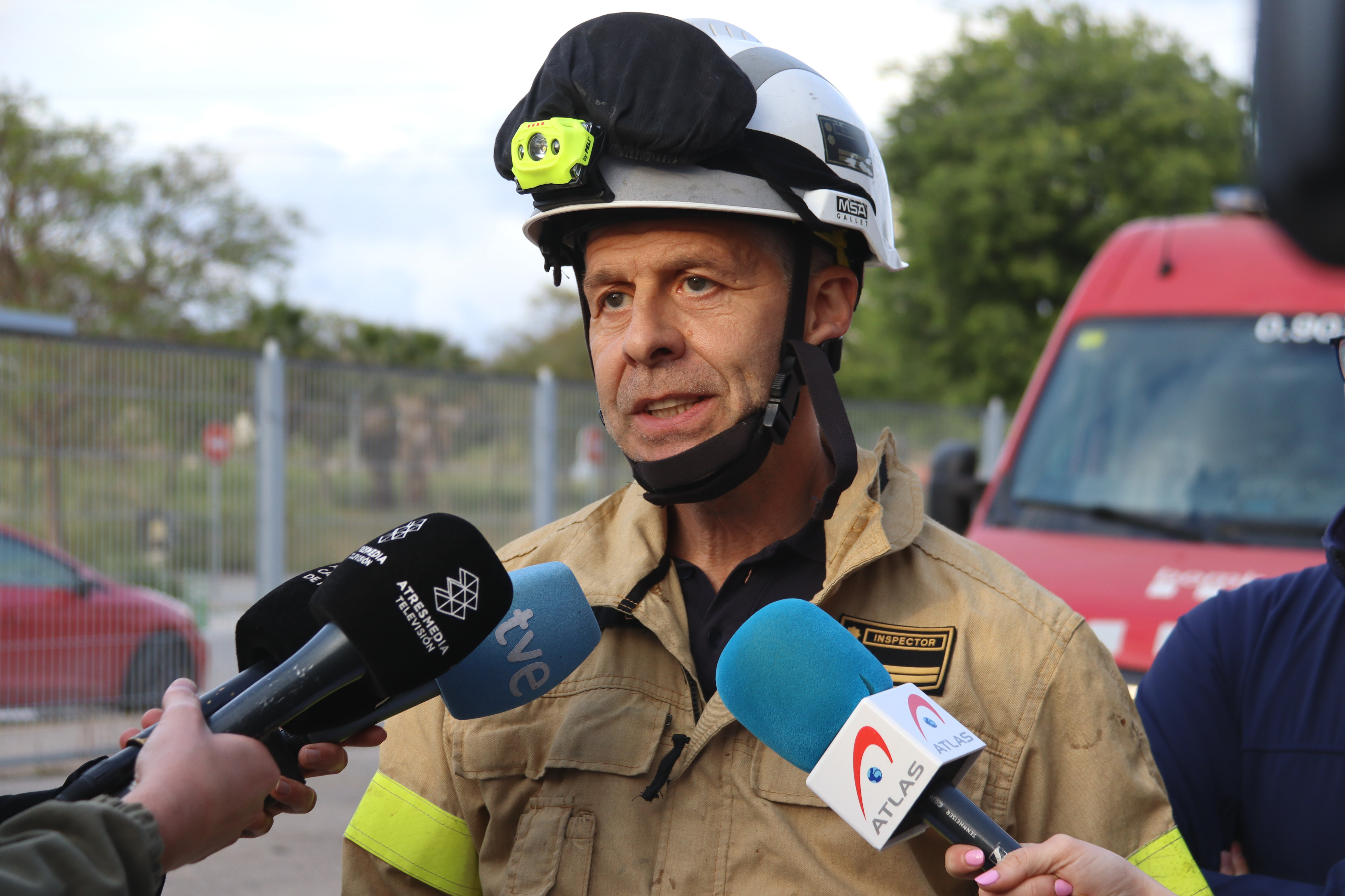 Joan Josep Bellostas, cap d'intervenció de l'incendi dels Bombers