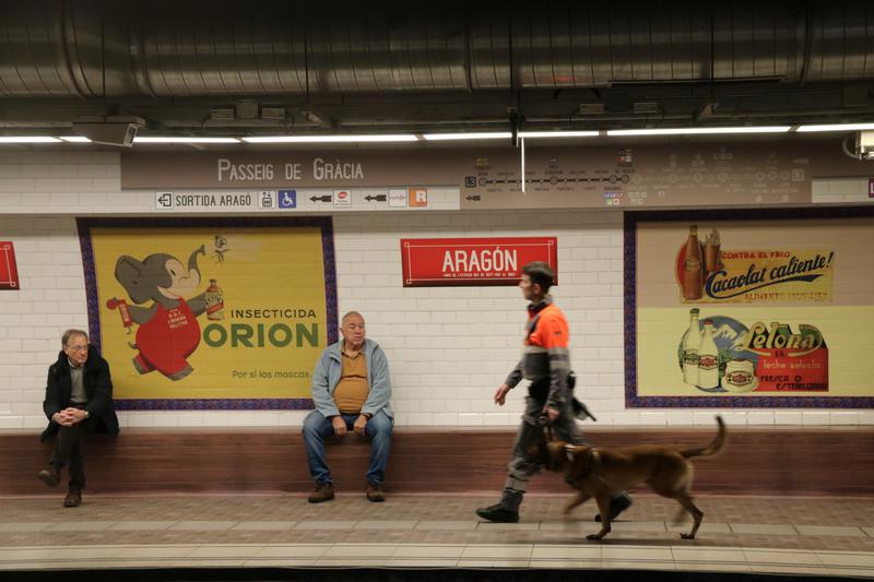 Passeig de Gràcia station recreates its 1924 appearance to celebrate the centenary of the Barcelona metro