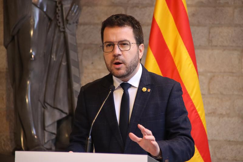Catalan president Pere Aragonès