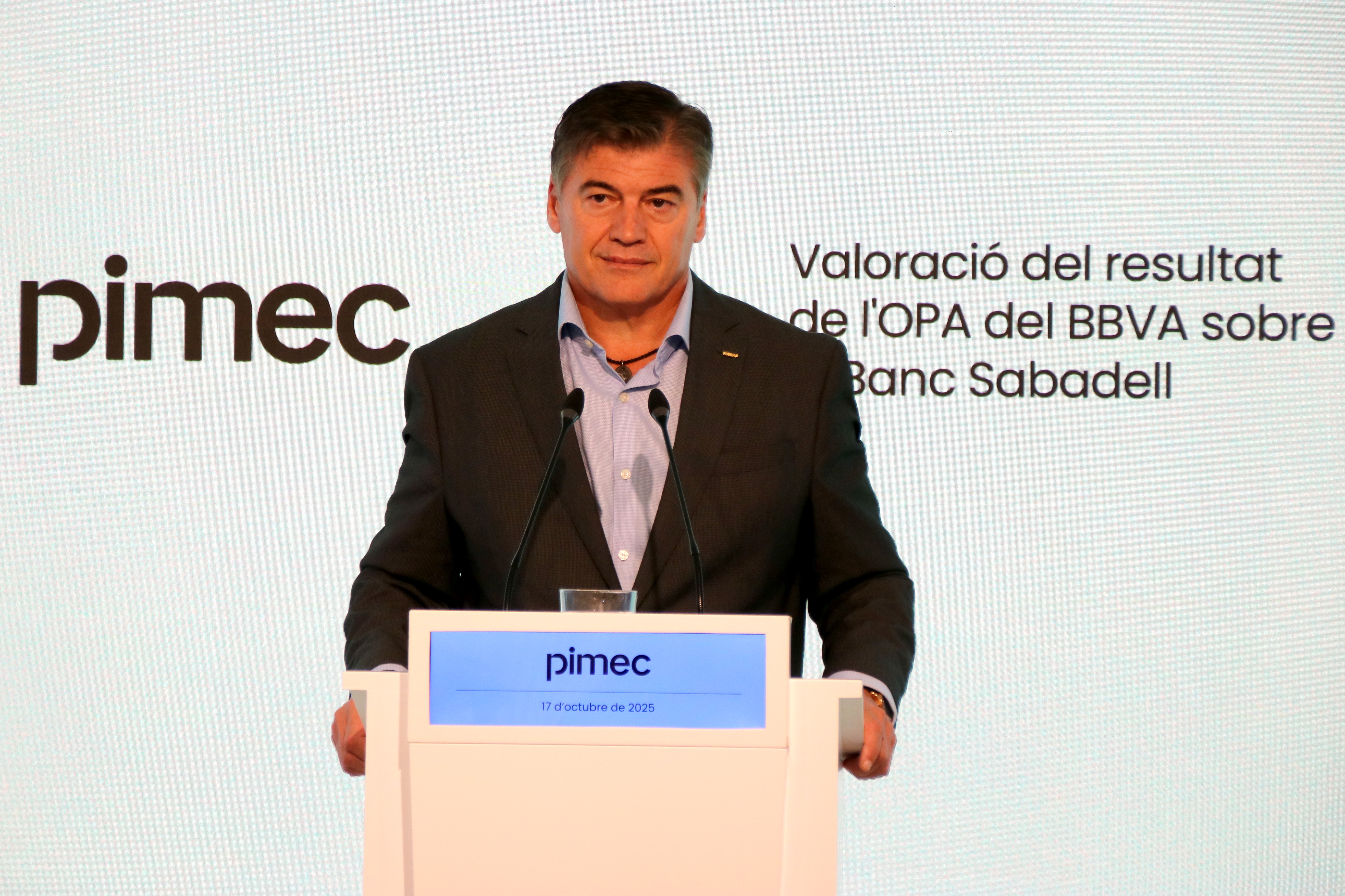 Pimec president Antoni Cañete