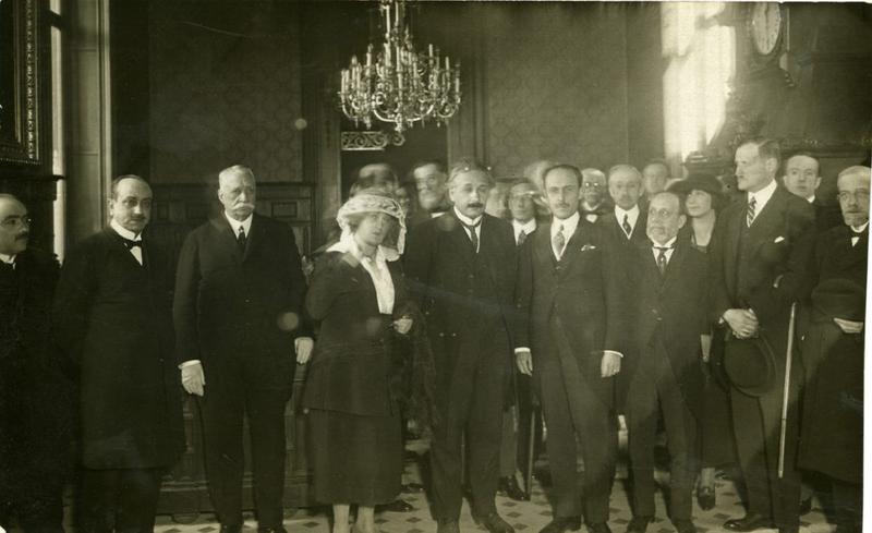 Albert Einstein's reception at Barcelona's city hall on February 27, 1923 - Courtesy of Barcelona photography archive. Author: J. M. Sagarra