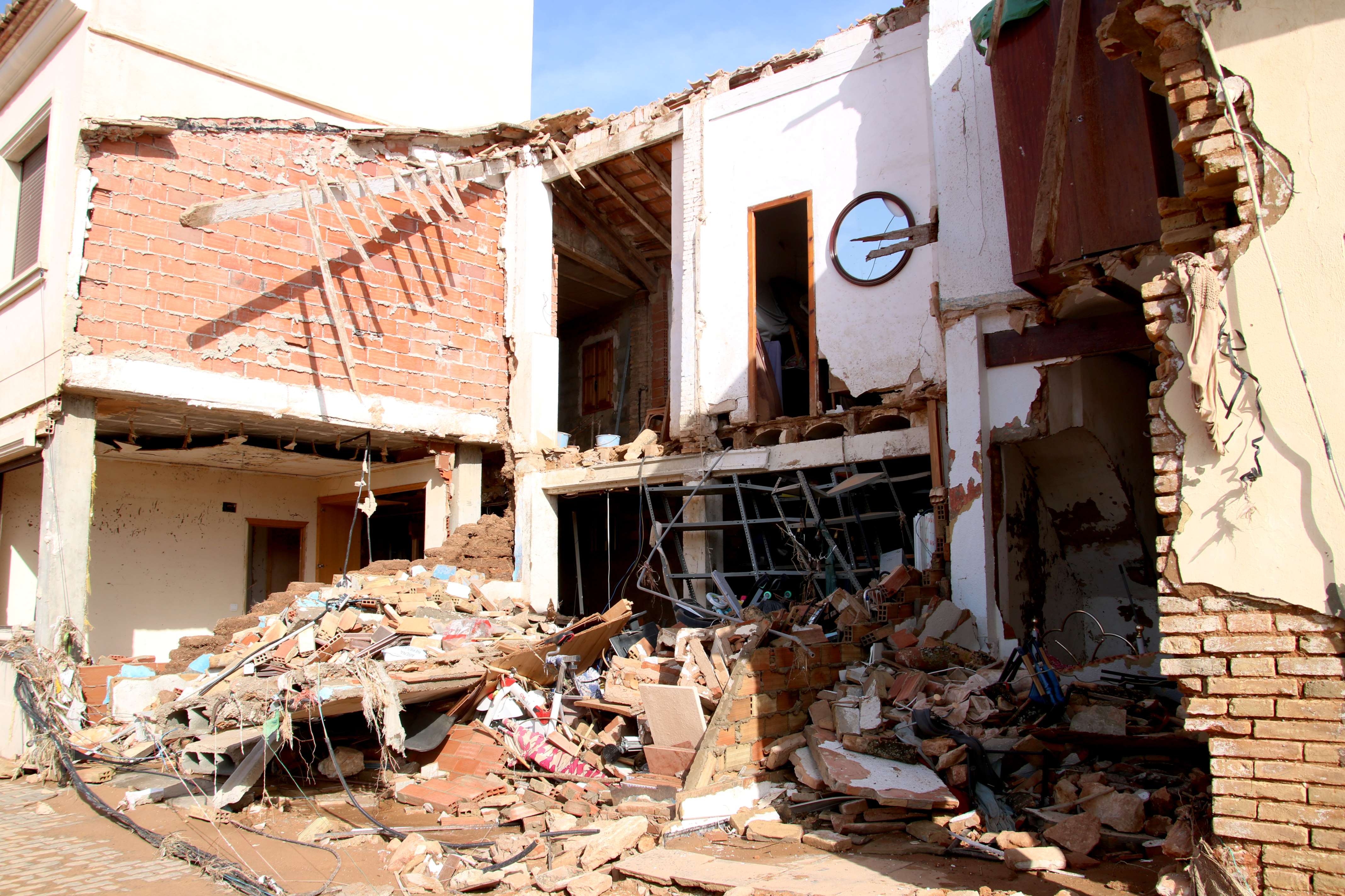 A house in Picanya, Valencia, destroyed by floods