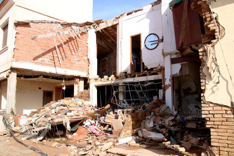 A house in Picanya, Valencia, destroyed by floods