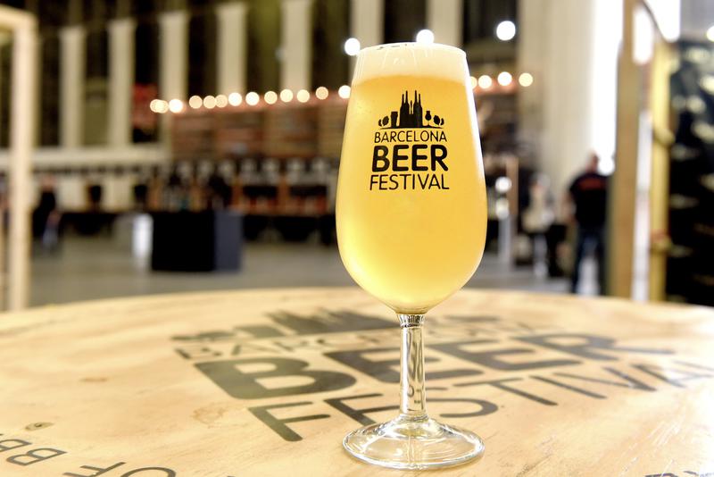 A glass of craft beer served at the Barcelona Beer Festival