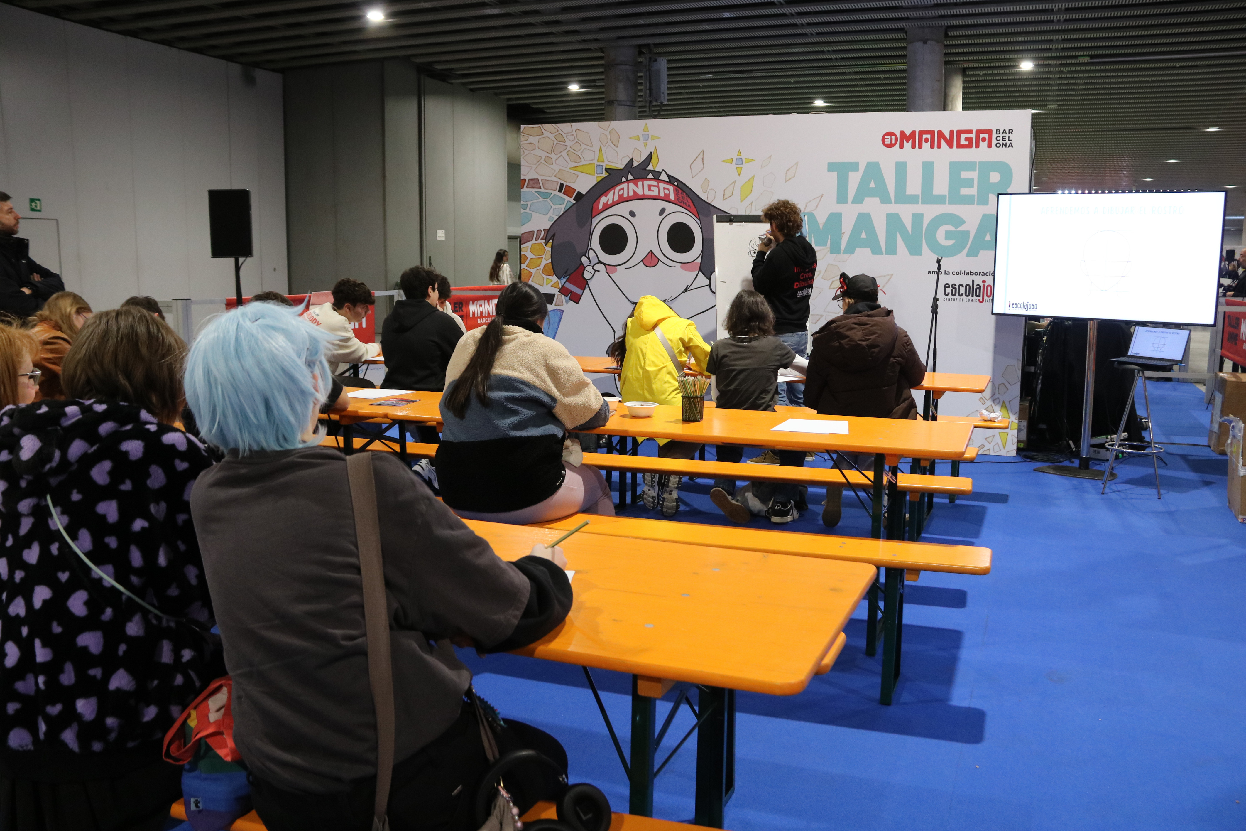 A drawing workshop at Manga Barcelona