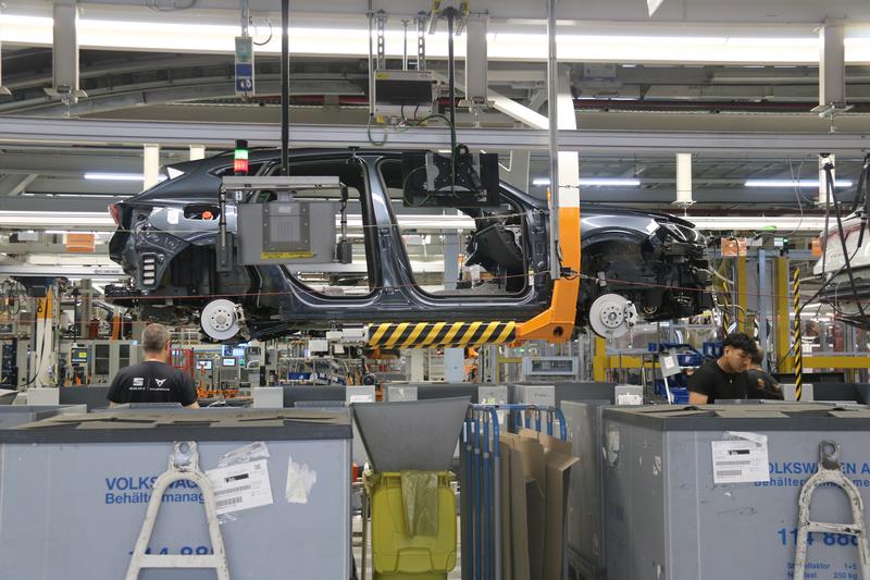 Car production at the Seat-Cupra plant in Martorell