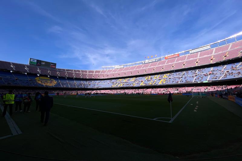 FC Barcelona's Spotify Camp Nou stadium ahead of a match