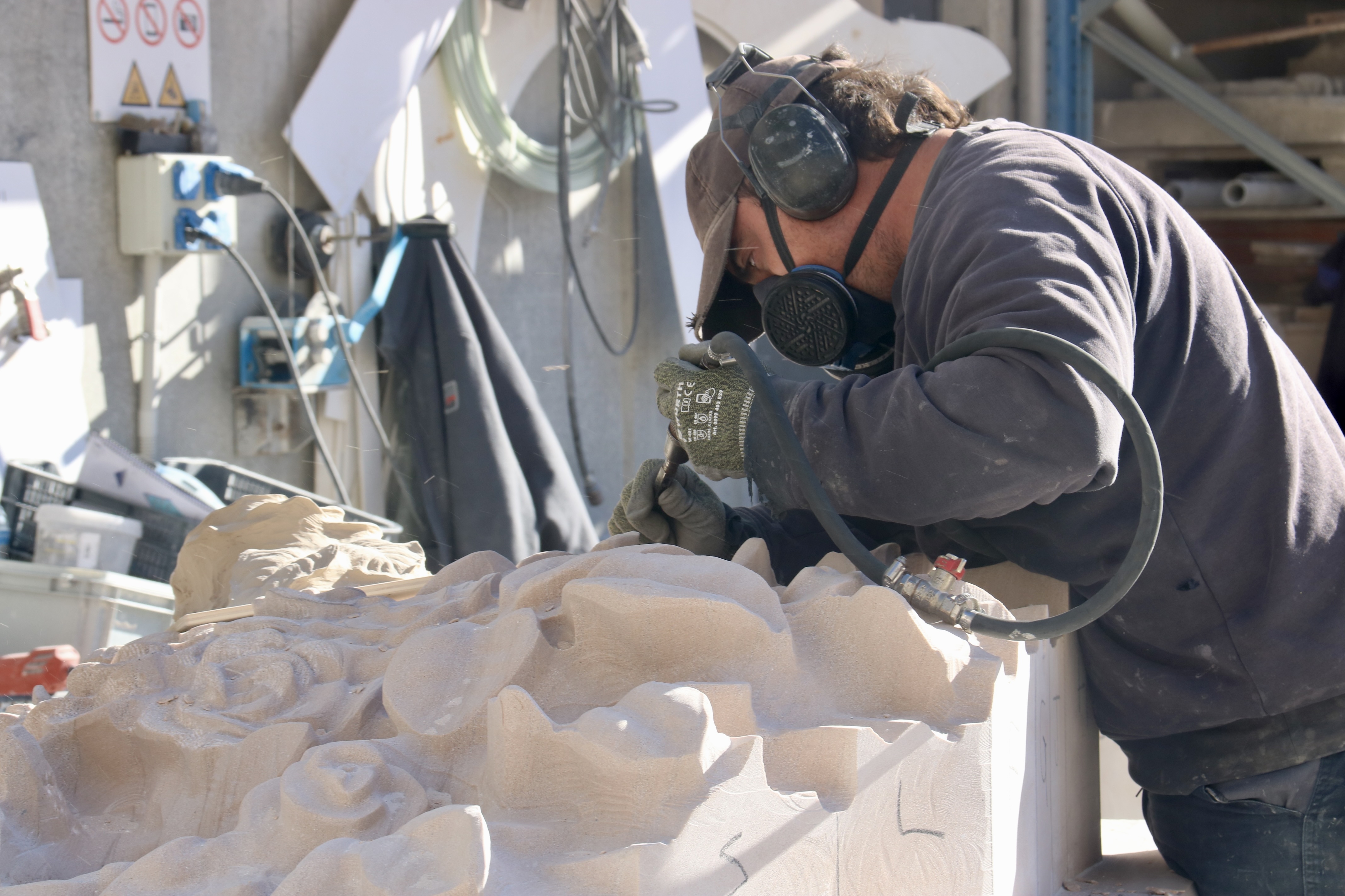 Work at Granits Barbany stonemasons