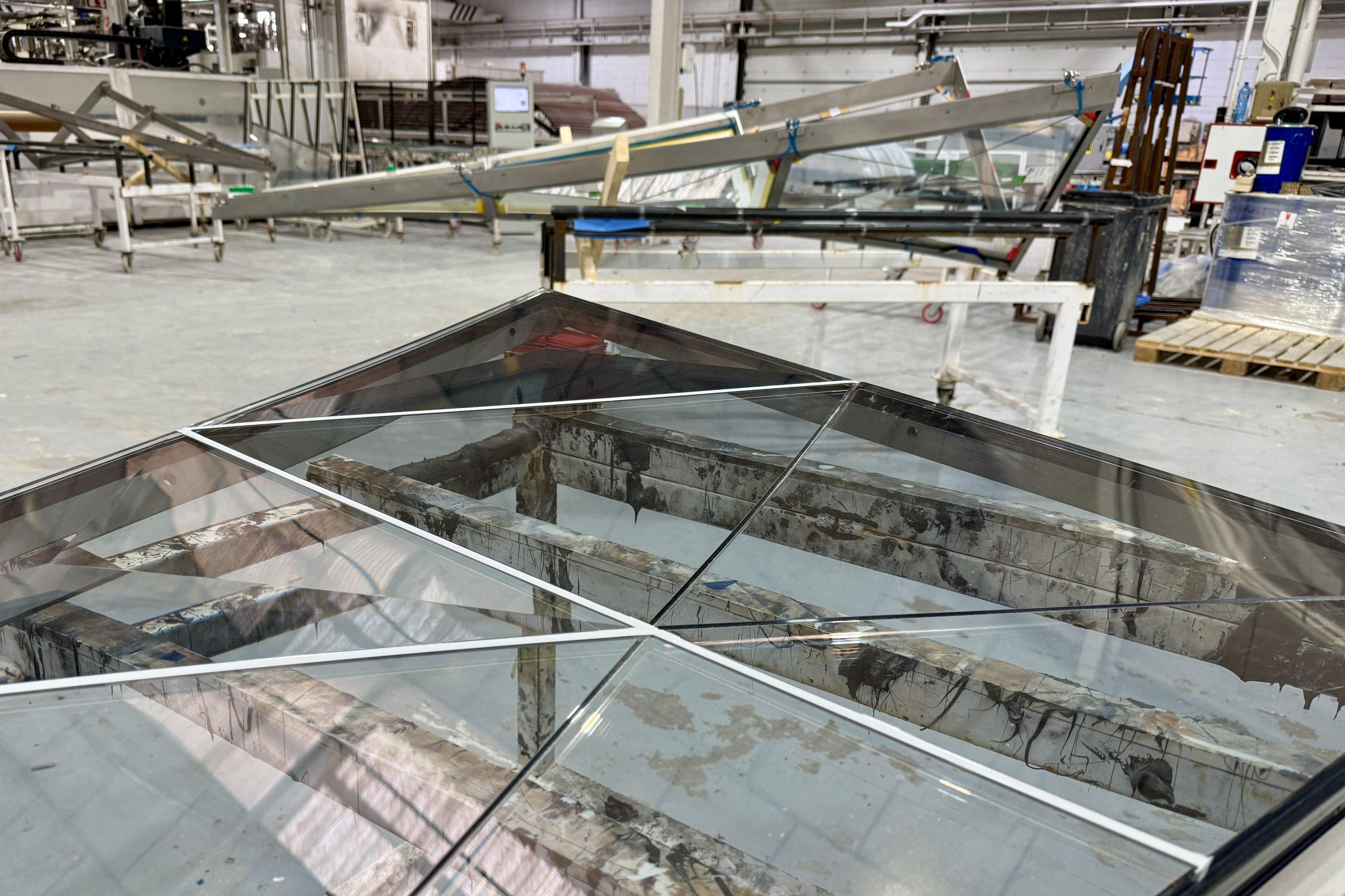 Glass that will cover the cross of the Jesus tower of the Sagrada Família