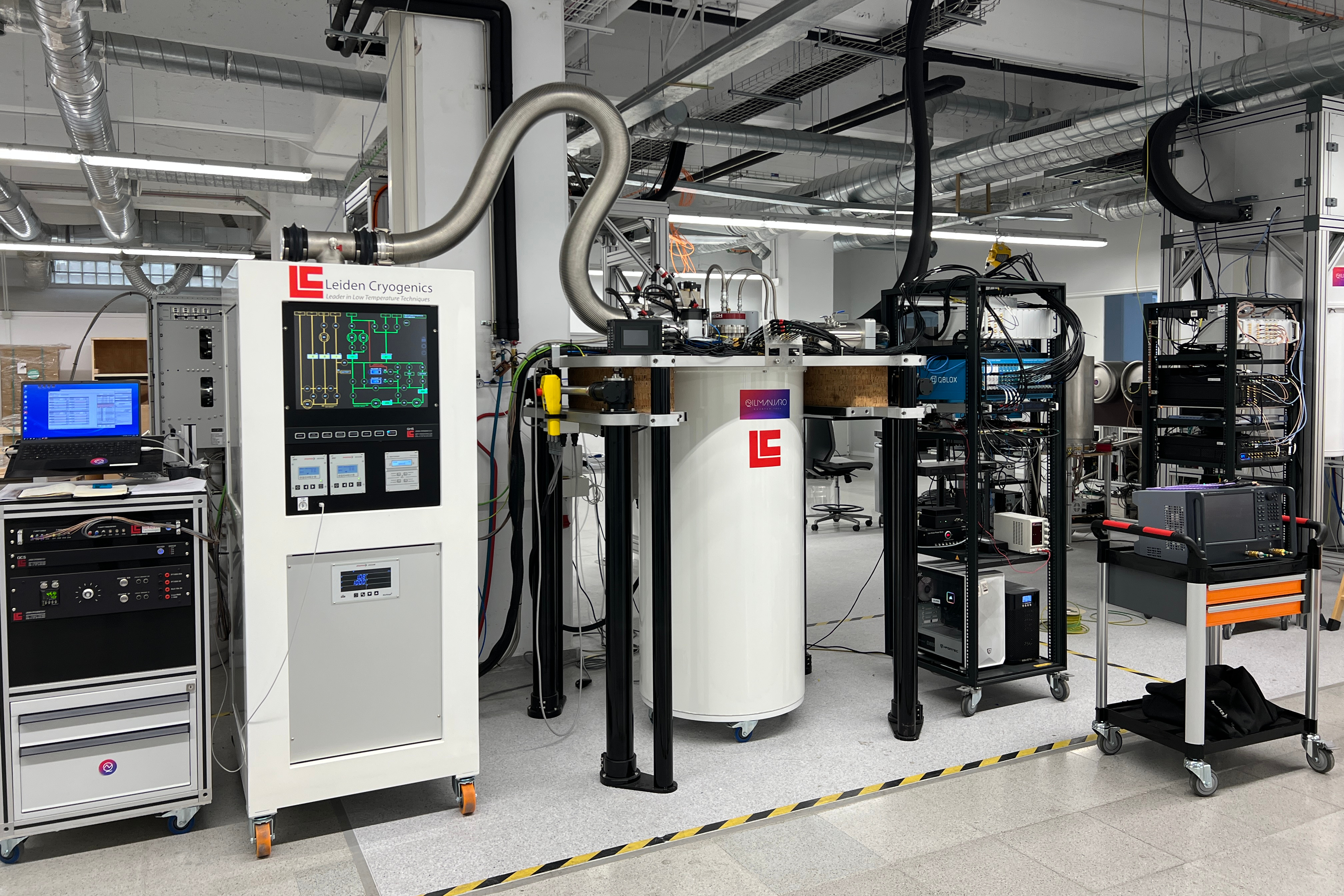 A quantum computer at the Qilimanjaro Quantum Tech lab in Barcelona