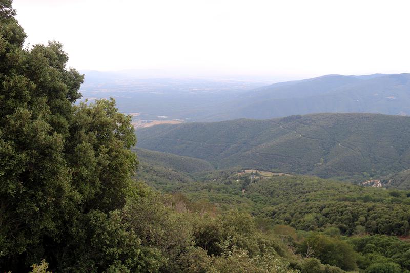 The view of Montseny from the Guaitadores mirador 