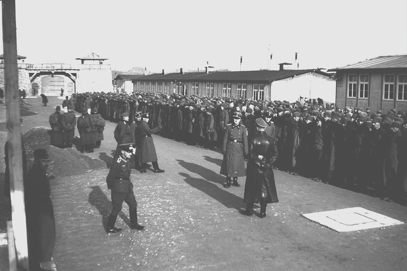 A 1941 photo of Soviet prisoners at Mauthausen, whose negatives were saved by Francesc Boix to expose the camp’s horrors