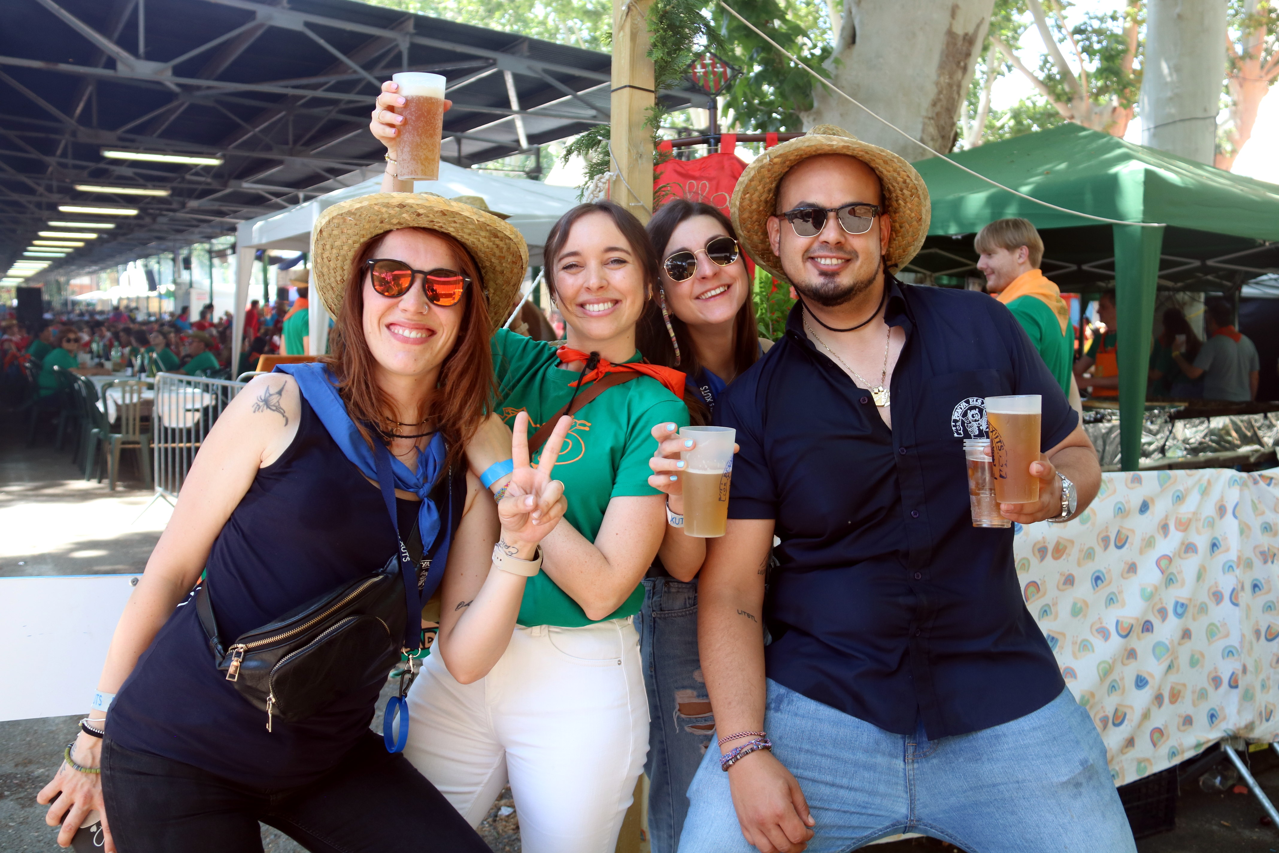 Revellers at the Aplec del Caragol 2024